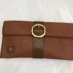 Vintage Ginza Kanematsu Leather Clutch